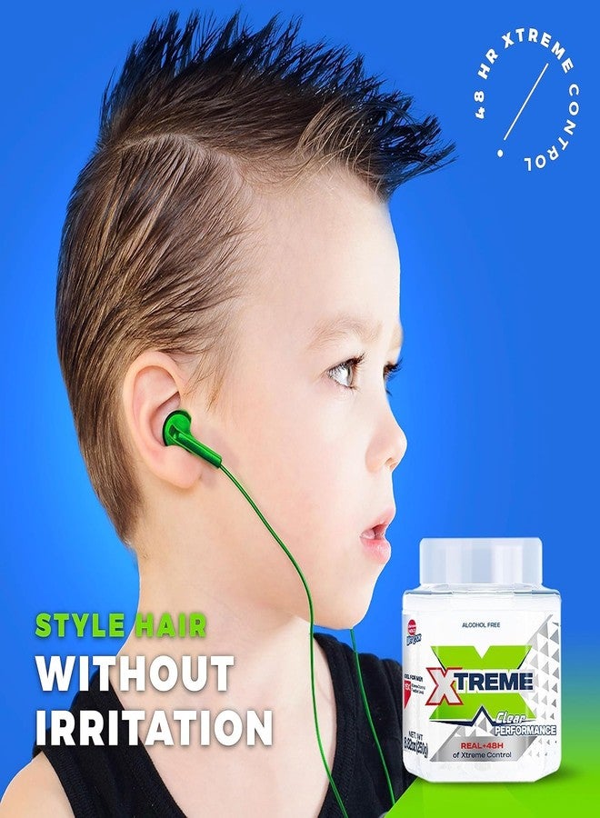 Xtreme Clear Performance Wet Look Styling Gel for Men, Alcohol-Free, 8.81 oz, 3 Pack - Image 5